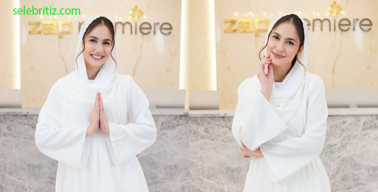 Pevita Pearce Pamer Gaya Berkelas dalam Balutan Hijab