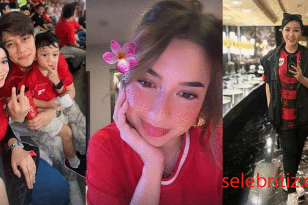 Lesti Kejora dan Jennifer Coppen Hadiri Pertandingan Timnas Lesti Kejora